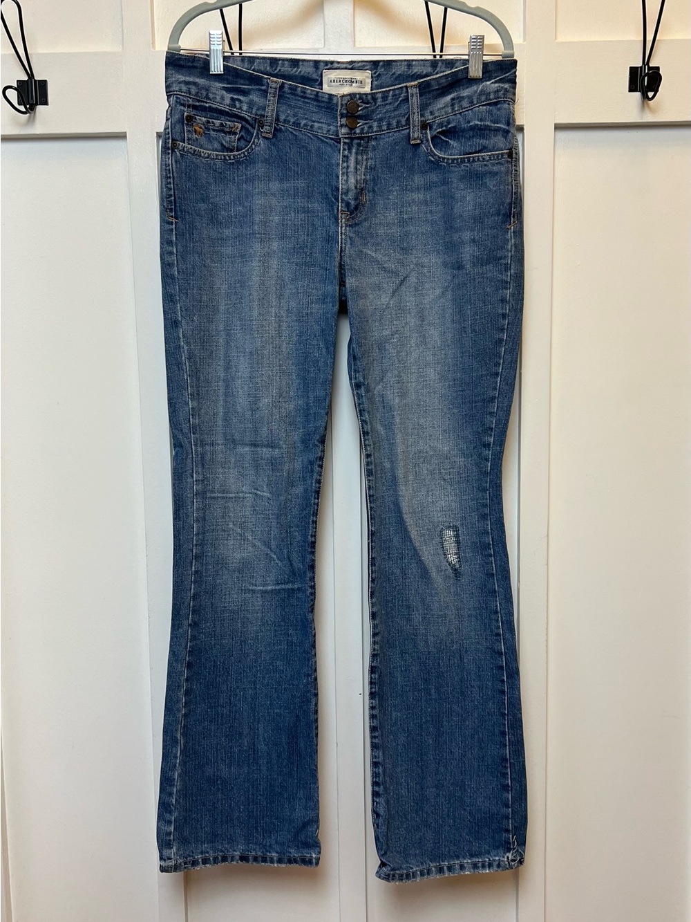 Abercrombie Fitch Women's Size 8 Bootcut Denim Jeans Vintage 1892 Double Button